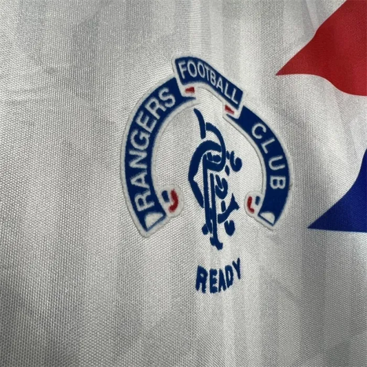 Retro Rangers Away Kit 1990 1992 Football Jersey